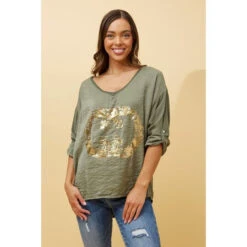 LUCCA GRAPHIC PRINT TOP -Female Clothing Store 921009115afdb404931aad21e7af89a2