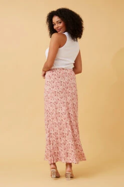 AURORA FLORAL MIDI SKIRT -Female Clothing Store 932937adcbe429badb09491875cc2578