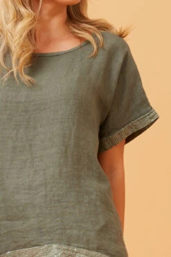 SOULA SEQUIN LINEN TOP 29 SOULA SEQUIN LINEN TOP -Female Clothing Store 947bd60d53c463f3f2ab95fc3dfa8767