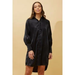 GERTIE SATIN SHIRT MIDI DRESS 15 GERTIE SATIN SHIRT MIDI DRESS -Female Clothing Store 947e64a5570fbd6ef4cca47b1b2140e5