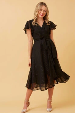 NALANI MOCK WRAP MIDI DRESS -Female Clothing Store 9502e96b80b565d9c9a30120f4d3b7bf