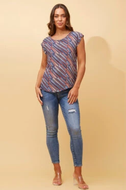 SHELLY ABSTRACT PRINT TOP -Female Clothing Store 95cff942830a3e78ee97f6fb27e8764a e3adee01 ac92 46a3 949f ff812d878e55