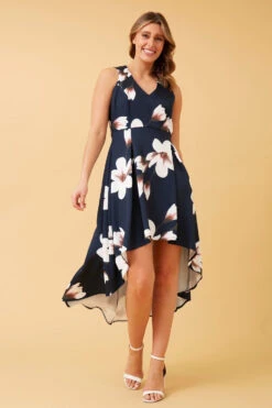 DIVA HI LOW FLORAL DRESS -Female Clothing Store 965faf4f9237b28b04554598a321f399