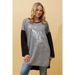SORIANA FOIL PRINT TUNIC TOP -Female Clothing Store 97ac04bdf8214efdca4f9e134fb508e7
