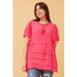 COLLETTE FRILL NECK TOP 23 COLLETTE FRILL NECK TOP -Female Clothing Store 98c480aa2091263c56a2603123e5c107