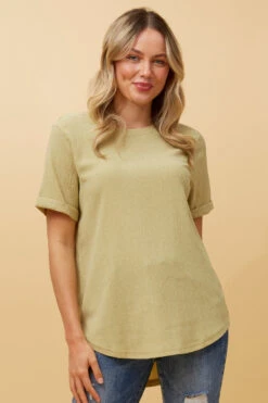 MISTY SHORT SLEEVE TEXTURED TOP -Female Clothing Store 99990e8054f777e9f678a0b43d3a4c69
