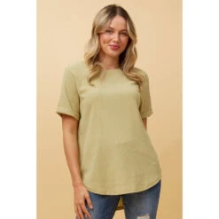 MISTY SHORT SLEEVE TEXTURED TOP -Female Clothing Store 99aa2b7bdd37ffb0b84a54bf1d1863f7