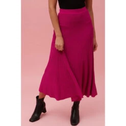 LEANNE RIB KNIT SKIRT -Female Clothing Store 99ecdca5ac4f1717fe007d04e80a38d1