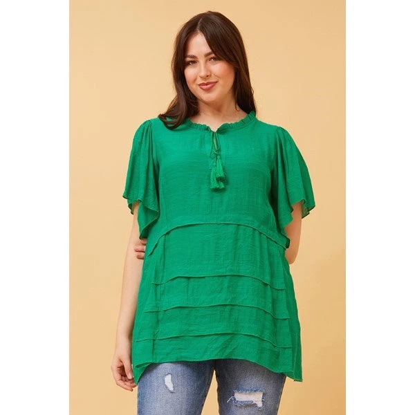 COLLETTE FRILL NECK TOP 11 COLLETTE FRILL NECK TOP - Image 11