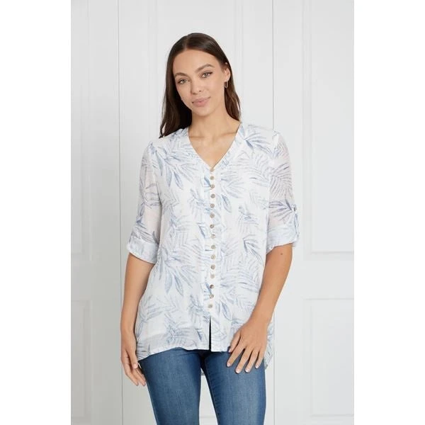 LEAF PRINT BUTTON FRONT TOP 11 LEAF PRINT BUTTON FRONT TOP - Image 11