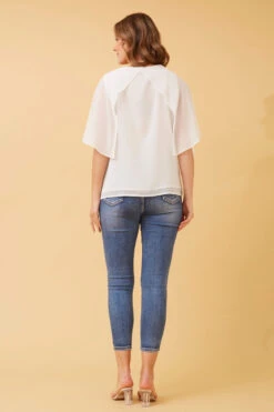 LEILANI SPLIT SLEEVE TOP -Female Clothing Store 9d26bf37a7259166bf5e591fde1eccc8