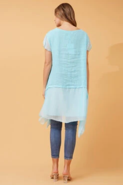 DAYA DOUBLE LAYER LINEN TOP -Female Clothing Store 9d6293309f25d917b8a68018f0882ace