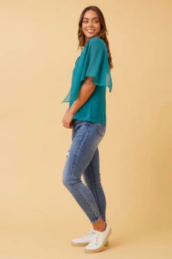 LEILANI SPLIT SLEEVE TOP -Female Clothing Store 9dd3b33e7fac27d3f9b24fa525179509