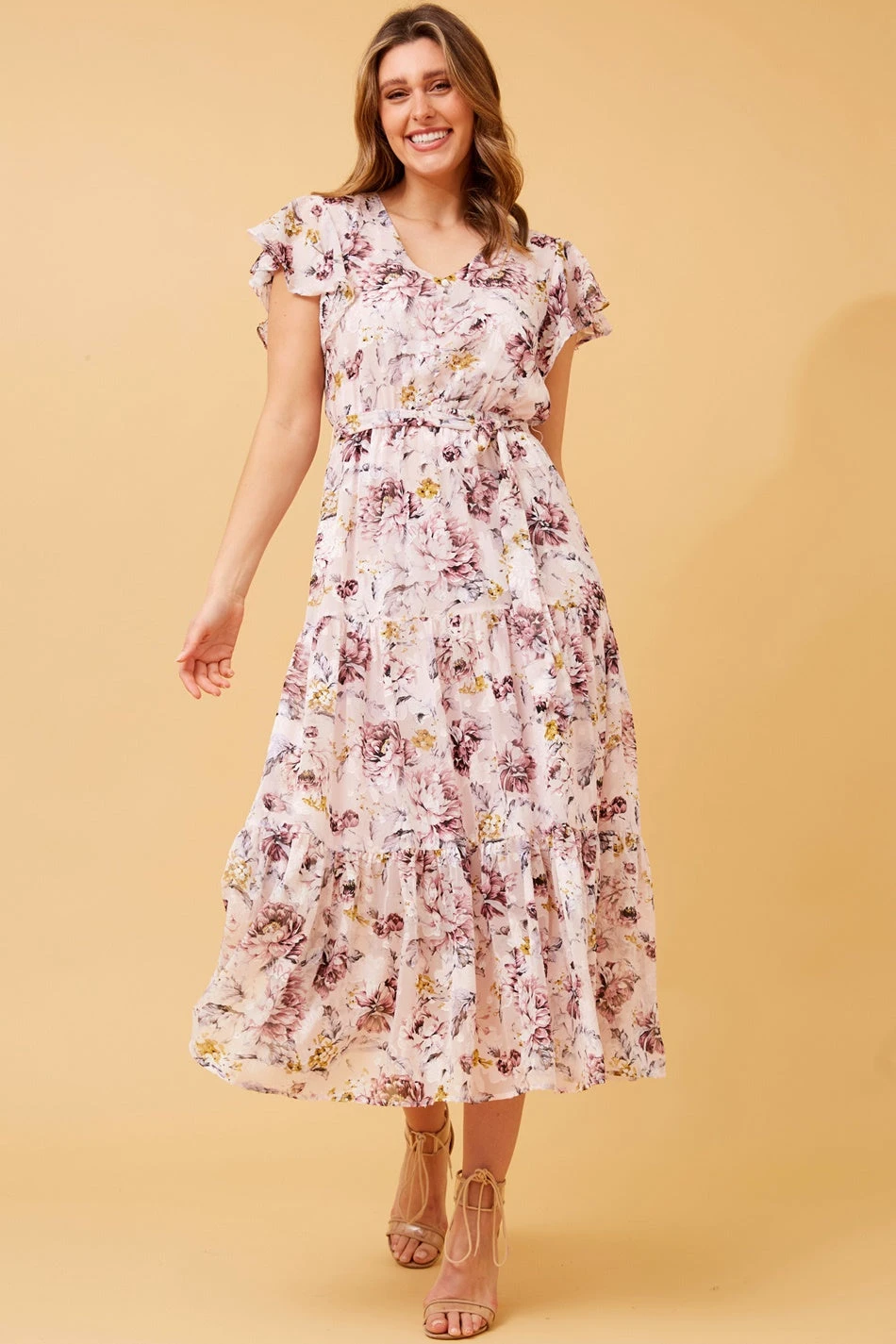 YASMIN FLORAL TIERED MAXI DRESS 1 YASMIN FLORAL TIERED MAXI DRESS