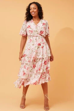 WINDSOR FLORAL MIDI DRESS -Female Clothing Store a07375accbbdd9909054f2c845e74368