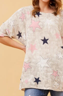 FIORENZA STAR PRINT TOP -Female Clothing Store a17032655aa150cbba6bbaec12cc7382