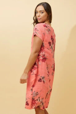 MESSINA FLORAL LINEN SHORT DRESS -Female Clothing Store a1ab5853dbcc2b40ed72d4537d7ca5e2
