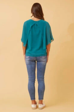 LEILANI SPLIT SLEEVE TOP -Female Clothing Store a244838befbd5a3339956555bfcff15d