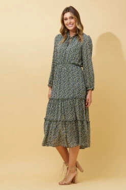 Stella MELA DITSY FLORAL MIDI DRESS -Female Clothing Store a24b907c2dbe1bca96a9eb106e2515b9