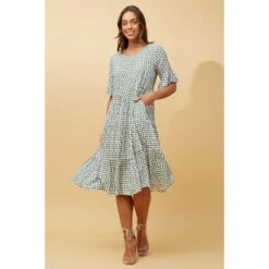 KENNA POLKA DOT MIDI DRESS 29 KENNA POLKA DOT MIDI DRESS -Female Clothing Store a3c8bbc1a1337b0e13dc7fe274fe7856
