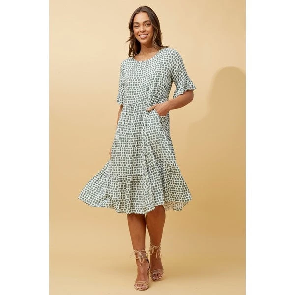 KENNA POLKA DOT MIDI DRESS 15 KENNA POLKA DOT MIDI DRESS - Image 15