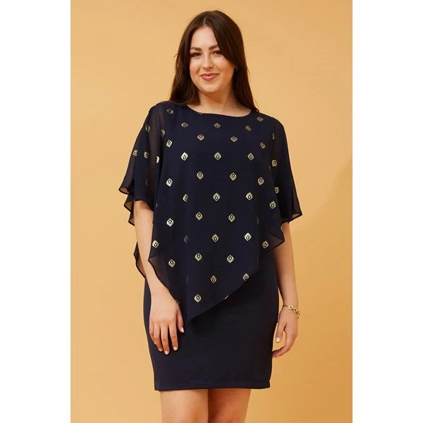 KYLIE COLD SHOULDER GLITTER DRESS 8 KYLIE COLD SHOULDER GLITTER DRESS - Image 8