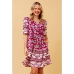 INDIANA FLORAL BOHO SHORT DRESS -Female Clothing Store a512458c8707101bb9b58bfc09689c09
