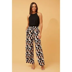 LOXANA WIDE LEG GEOPRINT PANTS -Female Clothing Store a5eaf082925252942a1469fd0453fa09