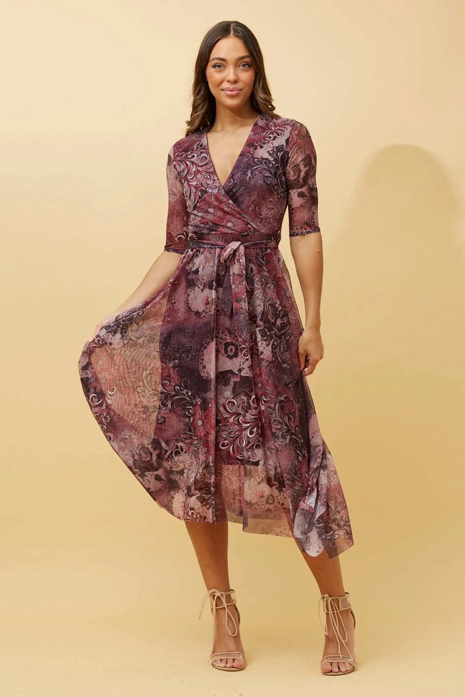 LUELLA FLORAL MIDI DRESS 1 LUELLA FLORAL MIDI DRESS