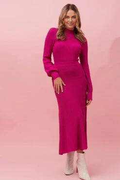 LEANNE RIB KNIT SKIRT