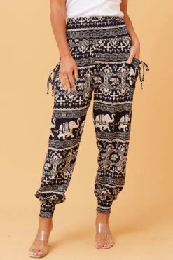 ANIMAL PRINT BOHO HAREM PANTS -Female Clothing Store a7b542eebeb4560bbf6ca24b35be5b02