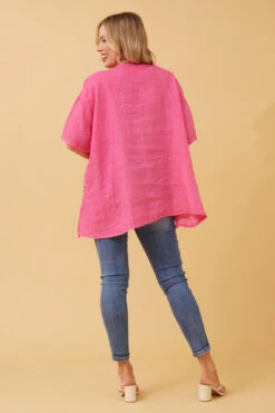 PAM SEQUIN PATCH LINEN TOP -Female Clothing Store a8bbf091a99d7558220cfcef0ddc5f2c