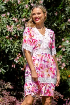 LAYLA LACE TRIM FLORAL DRESS -Female Clothing Store a9f86b5d2f73ea4afd930e2fbd6adf6a 81095560 5774 4c06 916f d43b449aa118