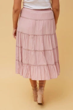 LUCIENE LACE TIERED MIDI SKIRT -Female Clothing Store a9fc77cd19ff734becc967867ab6a086