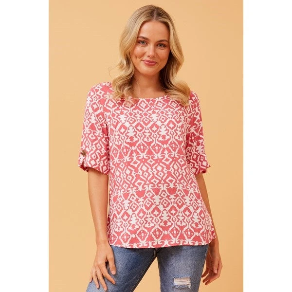 GAELIN ABSTRACT BOHO TOP 7 GAELIN ABSTRACT BOHO TOP - Image 7