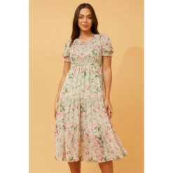 MERRY PUFF SLEEVE FLORAL DRESS -Female Clothing Store aa805ca11702f3a5569278c43f57ebca