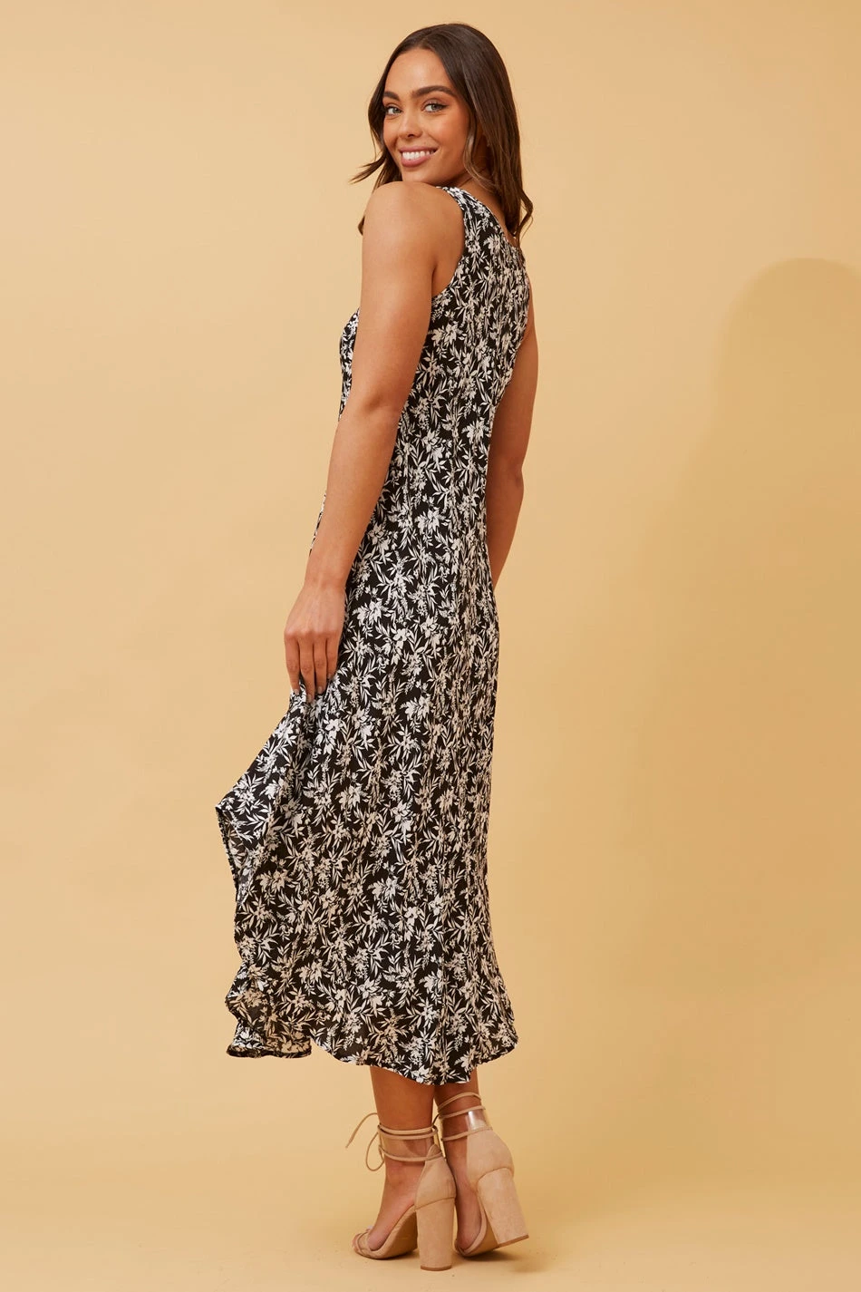 UMBRELLA FLORAL MIDI DRESS 5 UMBRELLA FLORAL MIDI DRESS - Image 5