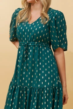 DIAMOND TEARDROP FOIL PRINT SHORT DRESS -Female Clothing Store ac0e646826c8fbe76a05ea14059a70cf