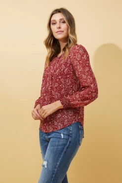 BREE PAISLEY PRINT BLOUSE -Female Clothing Store acac2bb072298966b65af934a0576df1