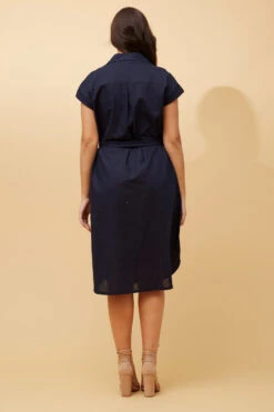 GEORGINA LINEN SHIRT DRESS -Female Clothing Store acade77638ccda8133e6be05c0dcce10