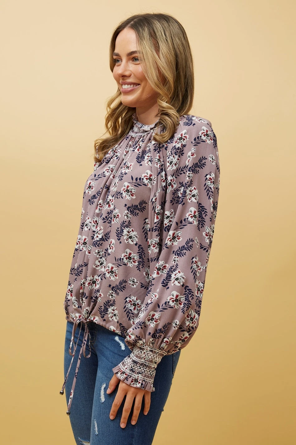 BETH FLORAL BLOUSE 6 BETH FLORAL BLOUSE - Image 6