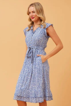 RAVINA FLORAL TEA DRESS -Female Clothing Store acdfa459dd5beb184dd42cea18dbfdb9