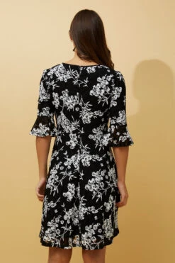 BLOOM FLORAL FRILL SLEEVE SHORT DRESS -Female Clothing Store ae5f4bbdc9a3da67483a2fd23ffada38