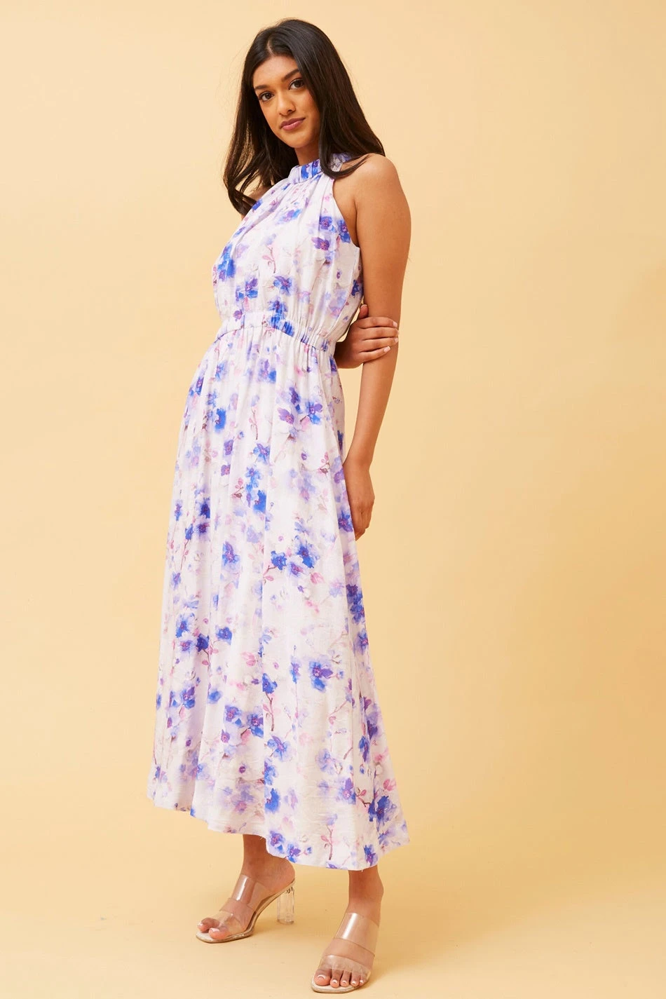 TALISIA HALTER NECK FLORAL DRESS 6 TALISIA HALTER NECK FLORAL DRESS - Image 6