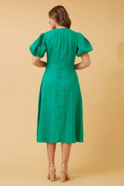 ALINA LINEN MIDI DRESS -Female Clothing Store aff318a7cee55248a387f78ff2e3ba1c