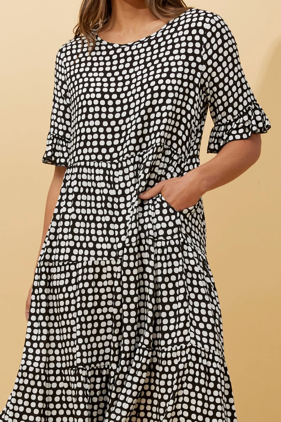 KENNA POLKA DOT MIDI DRESS 8 KENNA POLKA DOT MIDI DRESS - Image 8