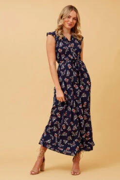 RAVINA FLORAL MAXI DRESS -Female Clothing Store b02eb41d170b66c7ca04a3b1829696c9