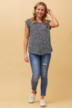 SHELLY LEOPARD SHELL TOP -Female Clothing Store b05c2ebfb937ae4b35219bad41cada13