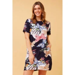 PIPPA BUTTERFLY PRINT DRESS -Female Clothing Store b199c0a8558695910d7de0f7bc56ed54