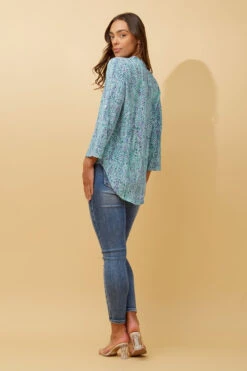 SPICY ABSTRACT PRINT BLOUSE -Female Clothing Store b27d5e952b43c78be5b0e3b173652f66